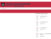 Tablet Screenshot of porta-coeli-schule.de